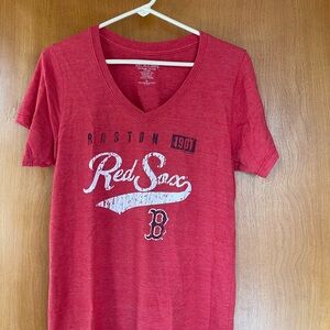 Women's Red Sox V-Neck Tee